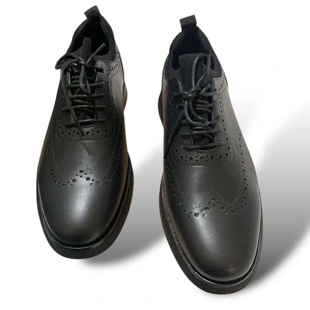 Bruno Marc Maxflex Wingtip Brogue Oxford Casual Shoes Mens 8.5 Business Casual